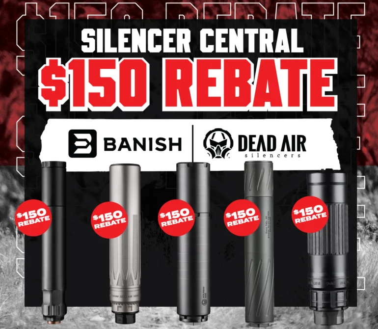 Silencer Central $150 Rebate graphic