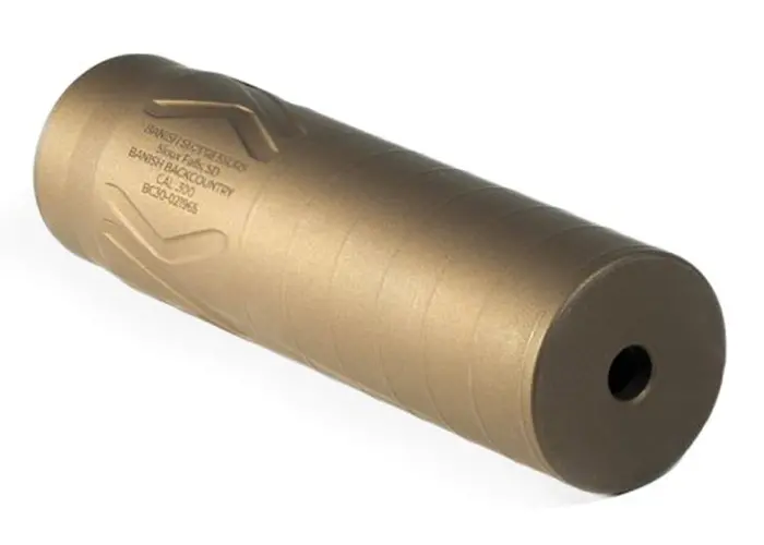 BANISH HNT BACKCOUNTRY TI Suppressor in bronze.